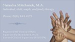 Business Card (front): Natasha Mitchnick, M.A.