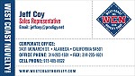 Business Card (front): West Coast Novelty