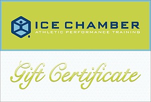 Gift Certificate (front): Ice Chamber Athletic Performance Training