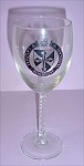 Twisted Stem Wine Glass: St. Dominic's